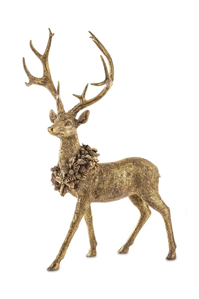 Figurka świąteczna z tworzywa sztucznego 72 cm złoty 147024