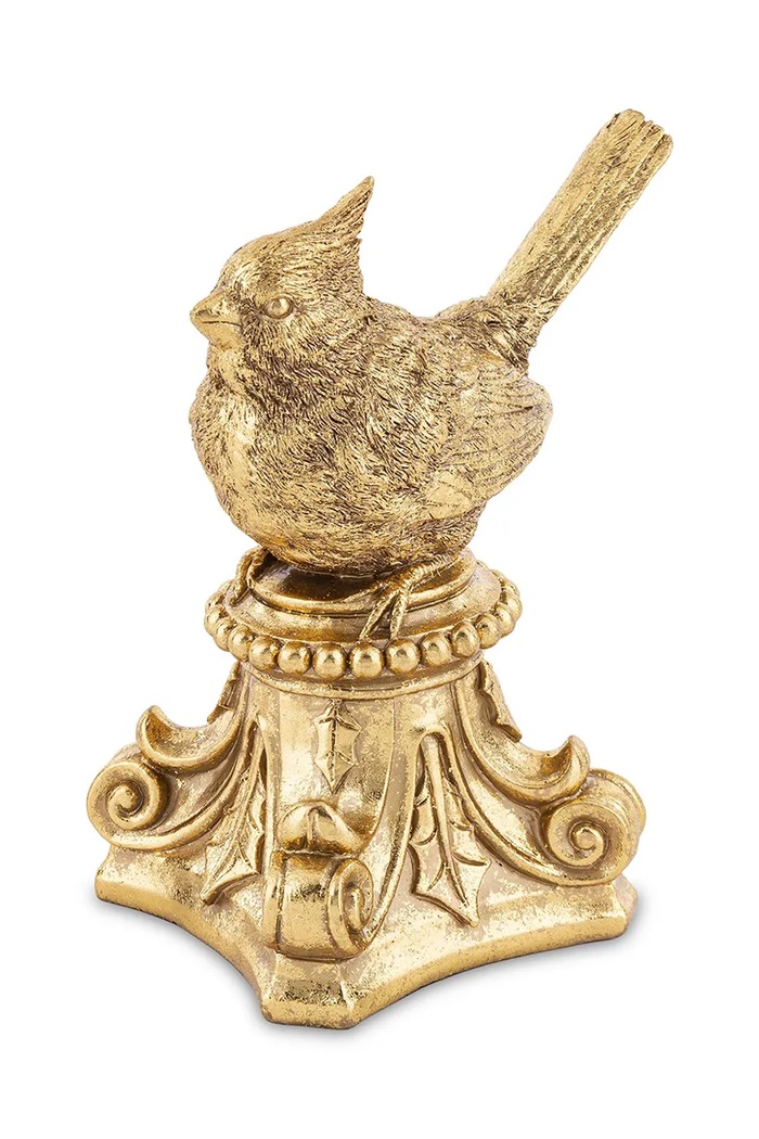 Figurka świąteczna z tworzywa sztucznego 18 cm złoty 163180