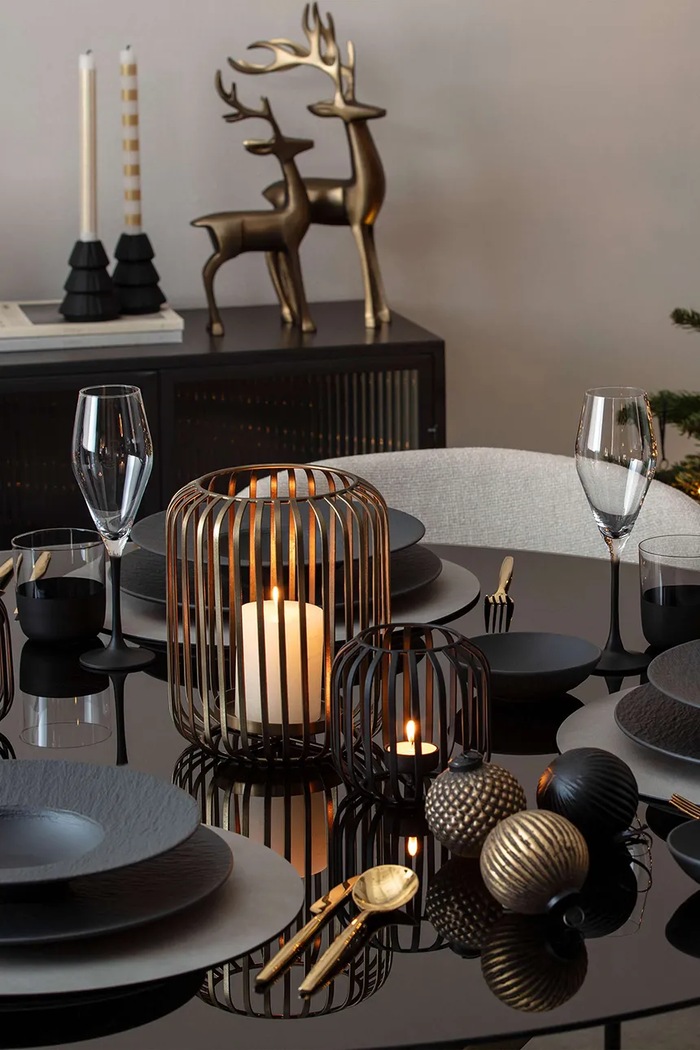 Lifestyle Villeroy & Boch Zestaw bombek choinkowych ze szkła Christmas Chic 14.8677.7419 czarny