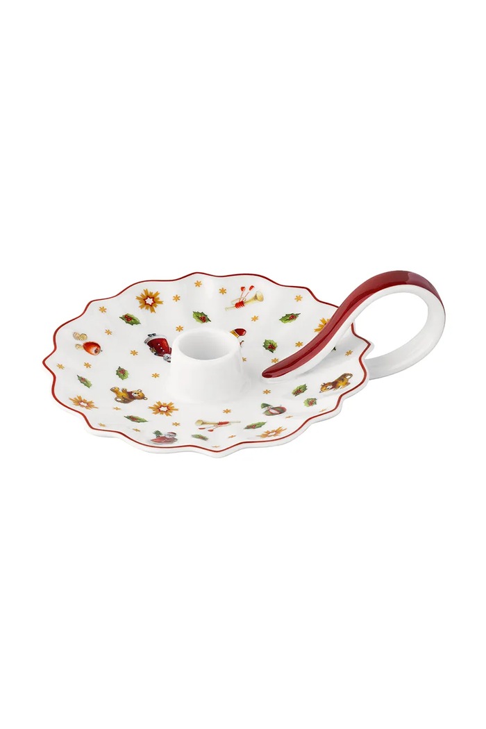Villeroy & Boch Świecznik świąteczny z porcelany Toy's Delight multicolor 14.8659.3961