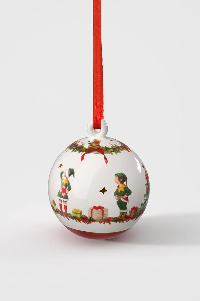 Villeroy & Boch Bombka choinkowa z porcelany Annual Christmas Edition multicolor 14.8626.6878