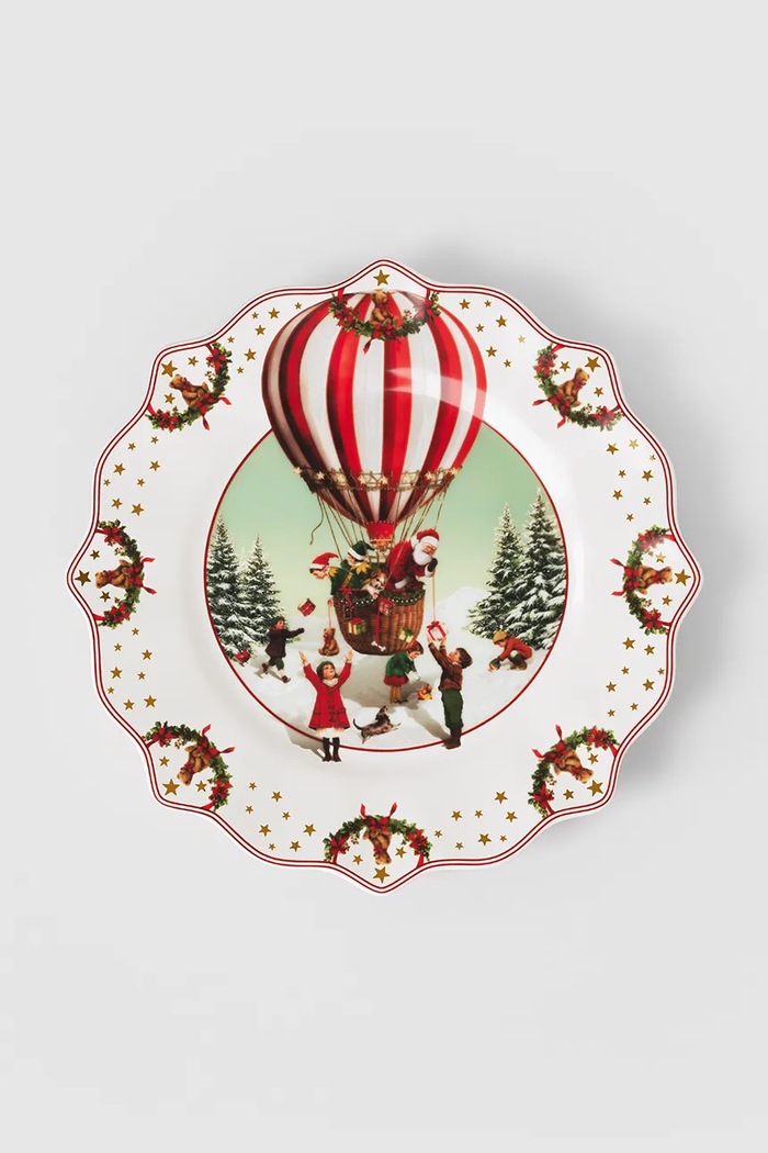 Villeroy & Boch Talerz świąteczny z porcelany Annual Christmas Edition 23,5 cm multicolor 14.8626.2651