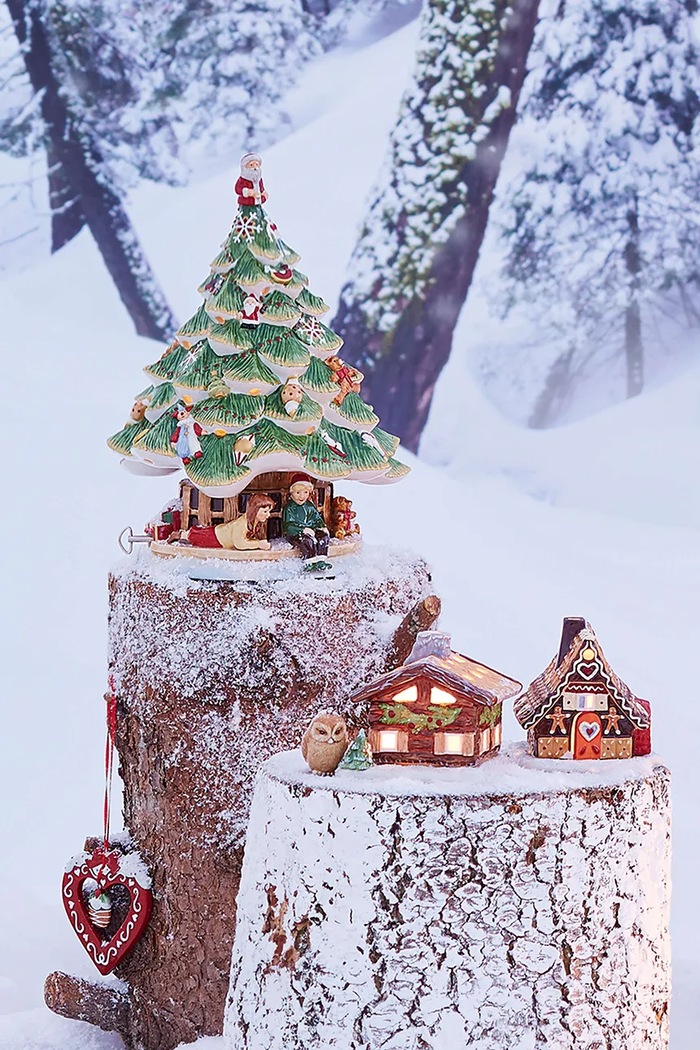 Lifestyle Villeroy & Boch Pozytywka świąteczna z porcelany Christmas Toys 14.8602.5861 zielony