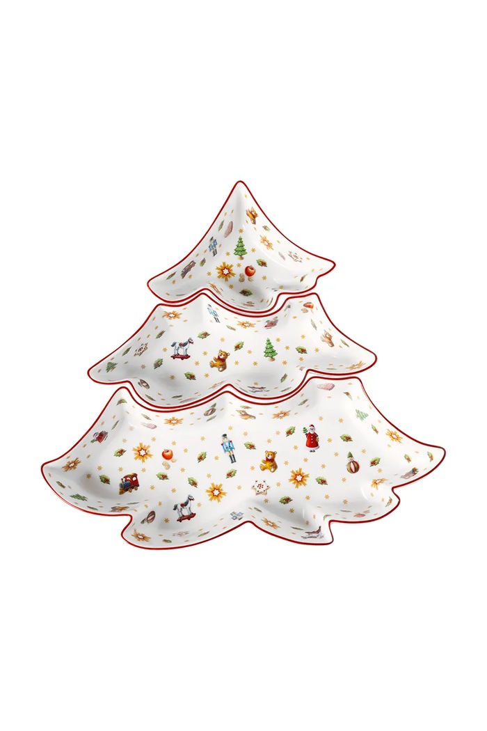 Villeroy & Boch Zestaw misek świątecznych z porcelany Toy's Delight multicolor 14.8585.8422