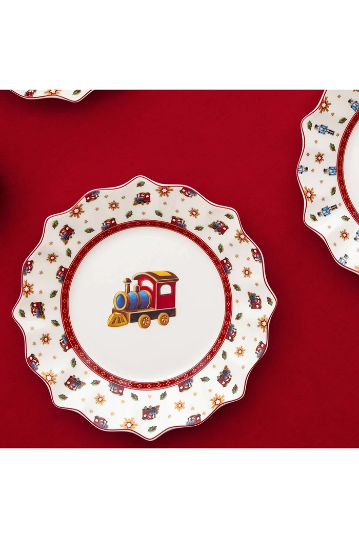 Villeroy & Boch Zestaw śniadaniowy świąteczny z porcelany Toy's Delight 14.8585.7288 multicolor AA00