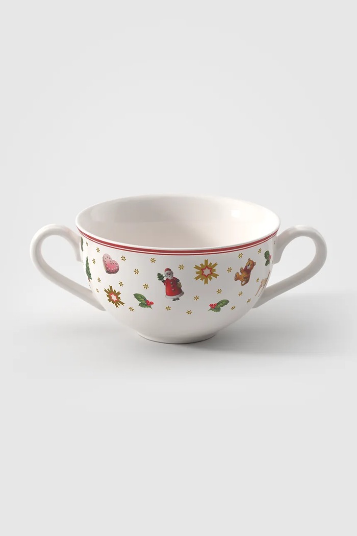 Villeroy & Boch Bulionówka świąteczna z porcelany Toy's Delight biały 14.8585.2511