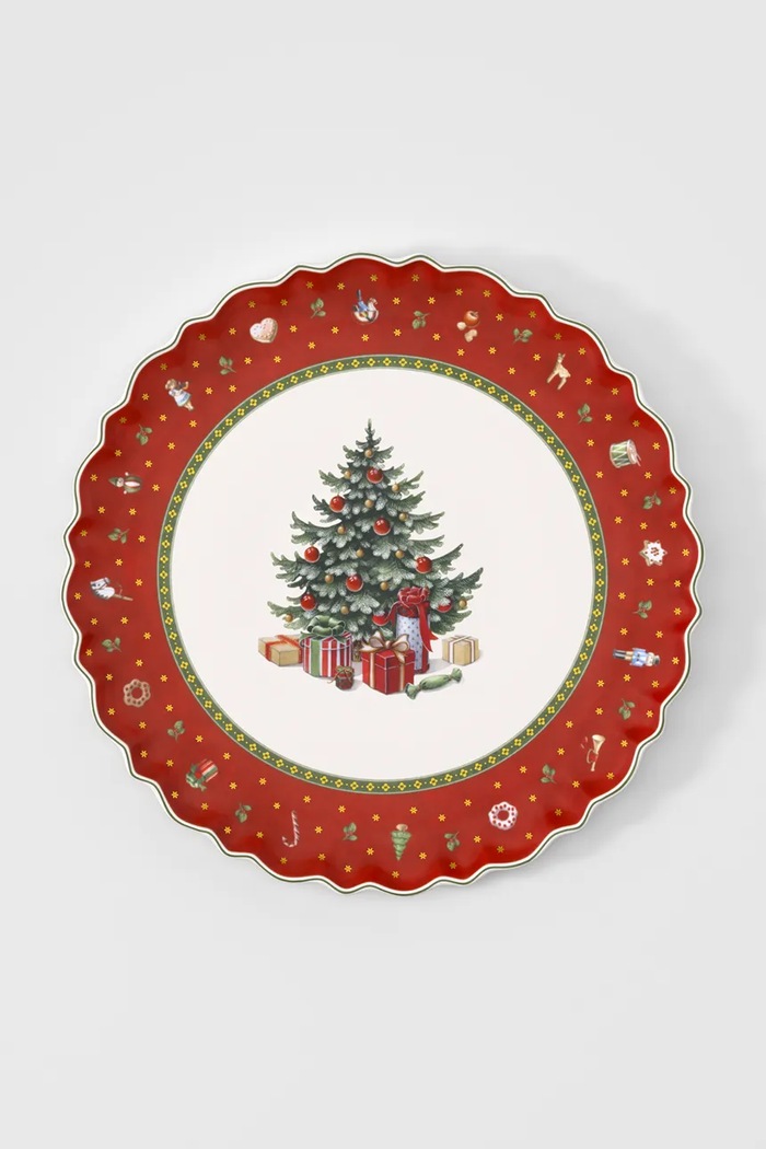 Villeroy & Boch Talerz świąteczny z porcelany Toy's Delight 33 cm multicolor 14.8585.2200