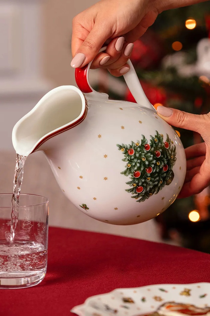 Villeroy & Boch Dzbanek świąteczny z porcelany Toy's Delight 1,5 l 14.8585.0710 biały AA00