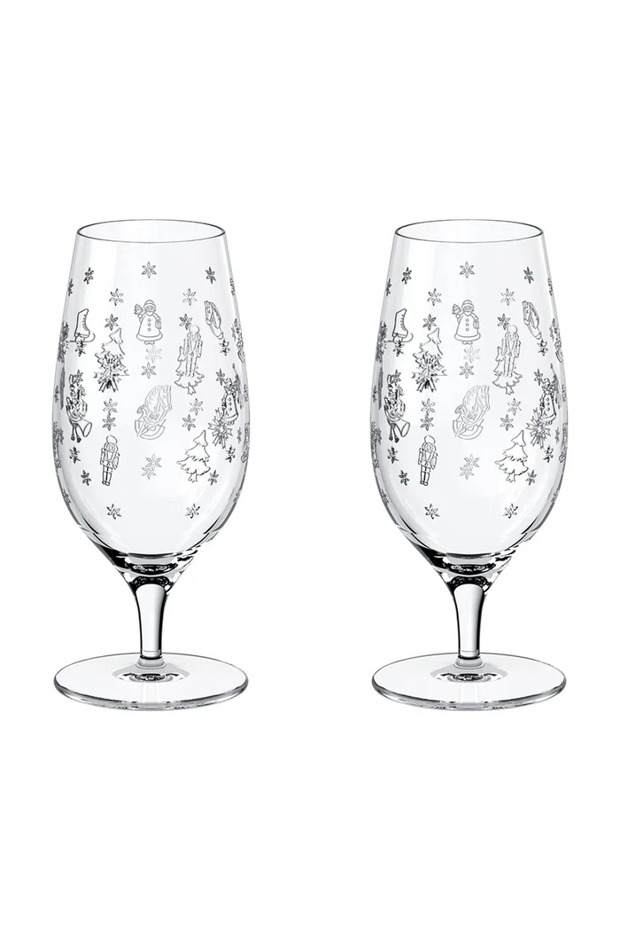 Villeroy & Boch Zestaw kieliszków świątecznych do piwa ze szkła kryształowego Toy's Delight transparentny 11.3776.8160