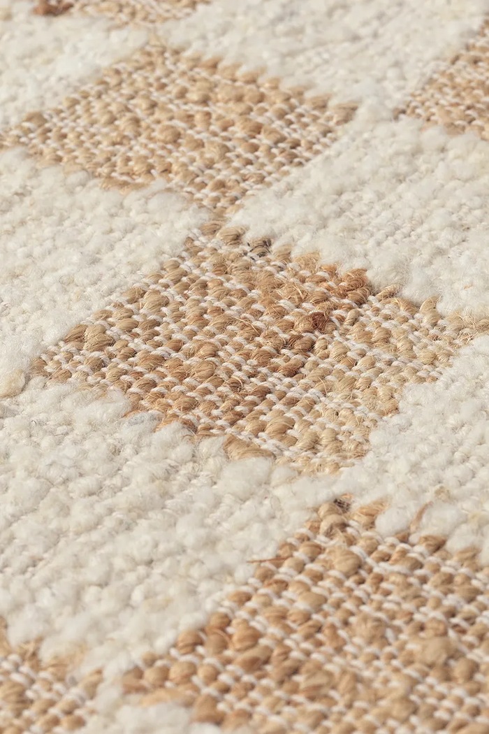Tepih s dodatkom vune ferm LIVING Check 1104268672 šarena AA00