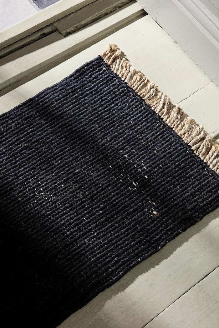 Preproga ferm LIVING Block Mat 1104264784 črna AA00