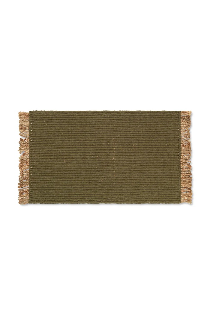 Koberec ferm LIVING Block Mat zelená 1104264785