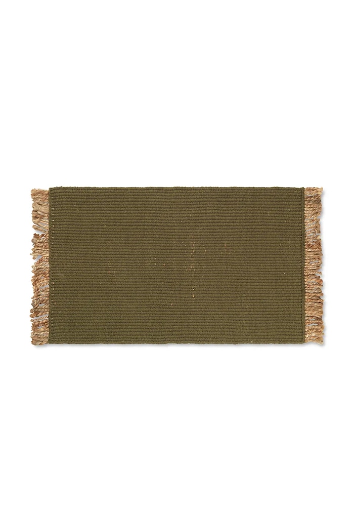 Koberec ferm LIVING Block Mat zelená 1104264785