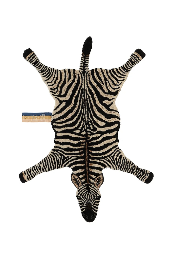 Μάλλινο χαλί Doing Goods Stripey Zebra L/152 x 109 cm πολύχρωμο 1.45.10.074.900.5