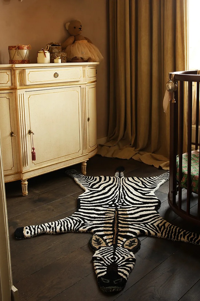 Μάλλινο χαλί Doing Goods Stripey Zebra L/152 x 109 cm πολύχρωμο 1.45.10.074.900.5