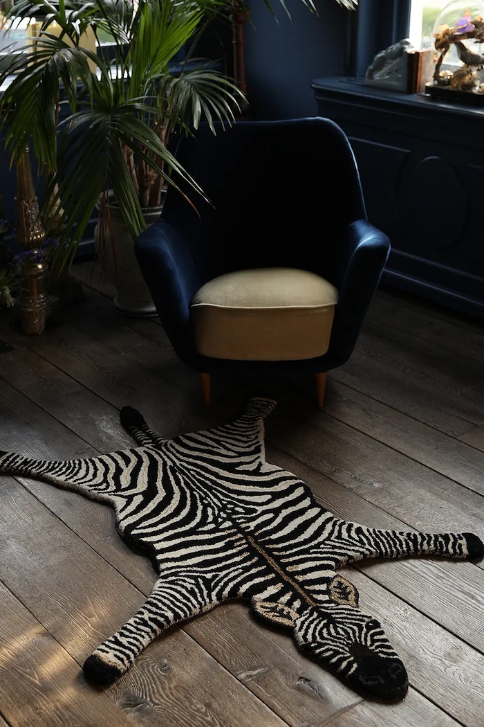 Μάλλινο χαλί Doing Goods Stripey Zebra L/152 x 109 cm 1.45.10.074.900.5