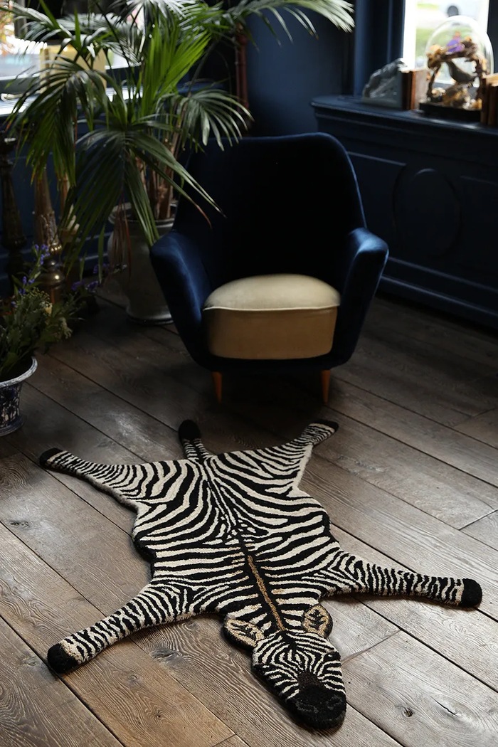Μάλλινο χαλί Doing Goods Stripey Zebra L/152 x 109 cm 1.45.10.074.900.5