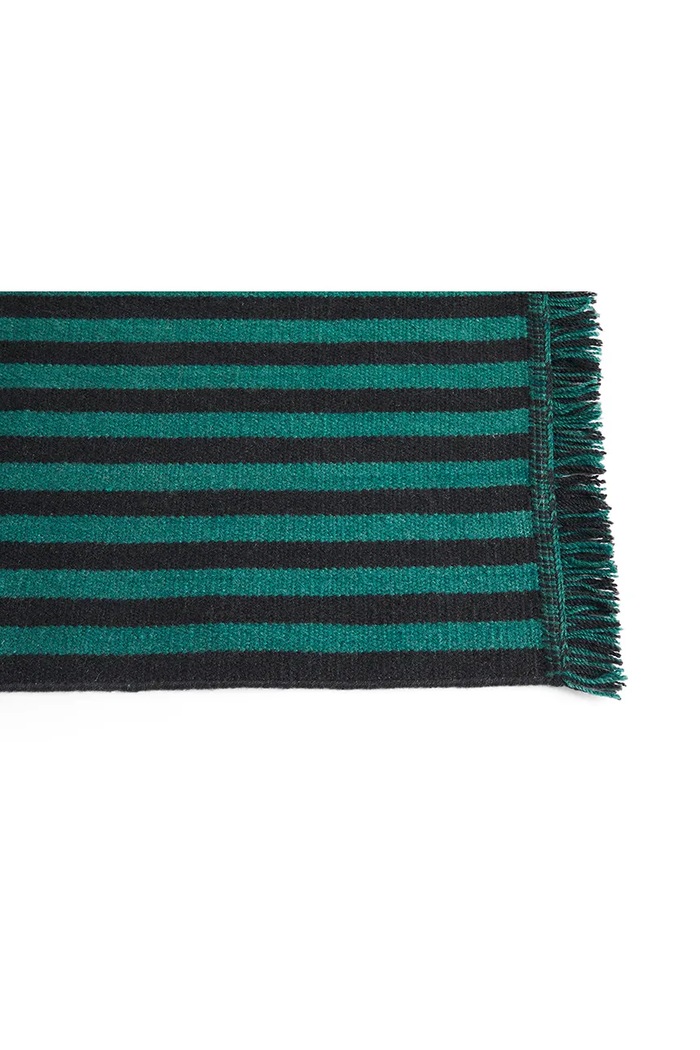 Vuneni tepih HAY Stripes and Stripes 52 x 95 cm AD855.B074.AB80 tirkizna AA00