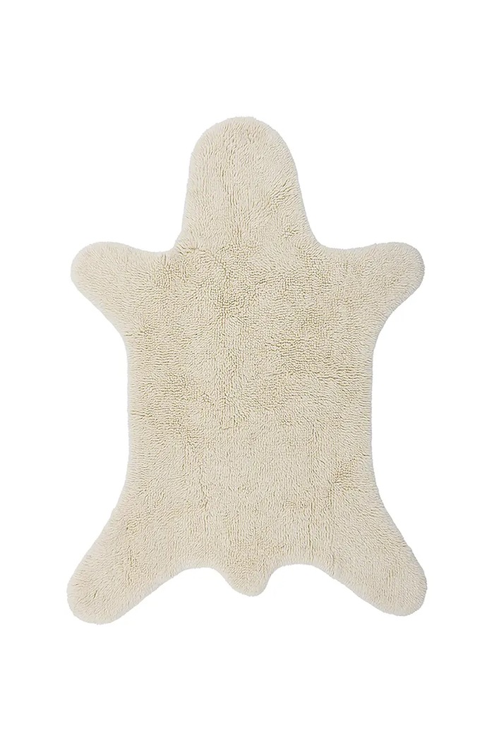 Bloomingville gyapjú szőnyeg Bear 200 x 140 cm bézs 82066549