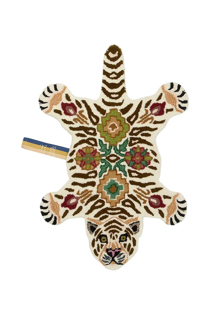 Вълнен килим Doing Goods Jill Tiger 90 x 63 x 2 cm многоцветен 1.45.10.141.020.2