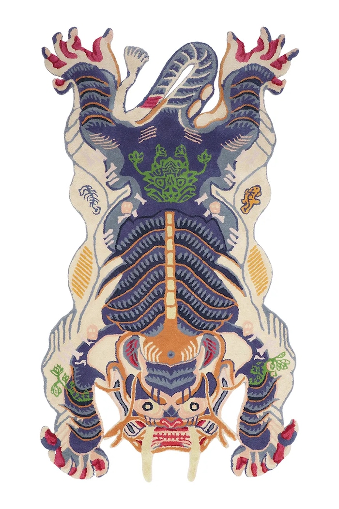 Bongusta dywan wełniany Dragon 110 x 200 cm multicolor BON05.002