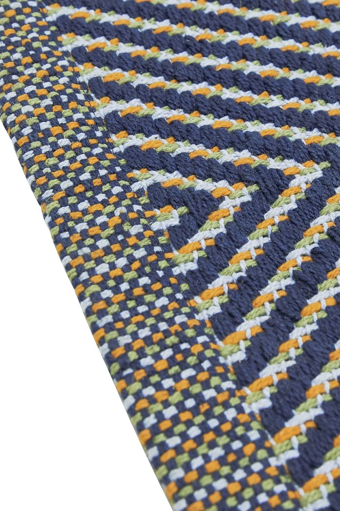 Bombažna preproga Hübsch Mellow 80 x 200 cm 701506 modra AA00