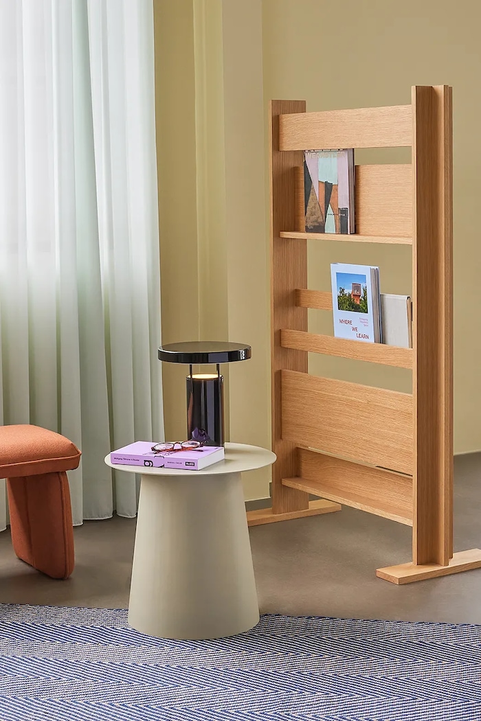 Bombažna preproga Hübsch Mellow 80 x 200 cm modra 701506