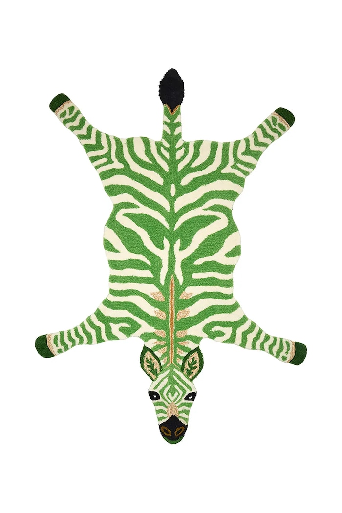 Doing Goods dywan wełniany Grassy Zebra 153 x 110 cm multicolor 1.45.10.148.060.5
