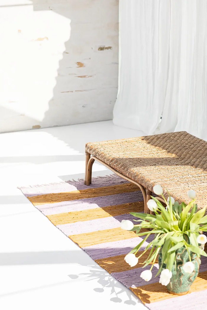 Salotto e camera Bongusta tappeto decorativo in cotone 140 x 200 cm BON67.5715648002358 multicolore