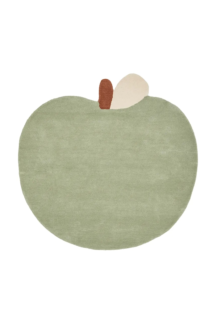 Ferm Living tepih ukrasni od vune 110 x 110 cm zelena 1104272748