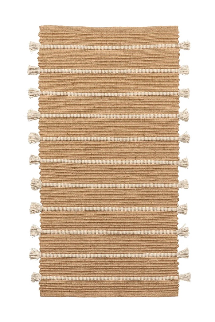Broste Copenhagen Dywan podłogowy z jutą Ezra 70 x 140 cm brązowy 71110386