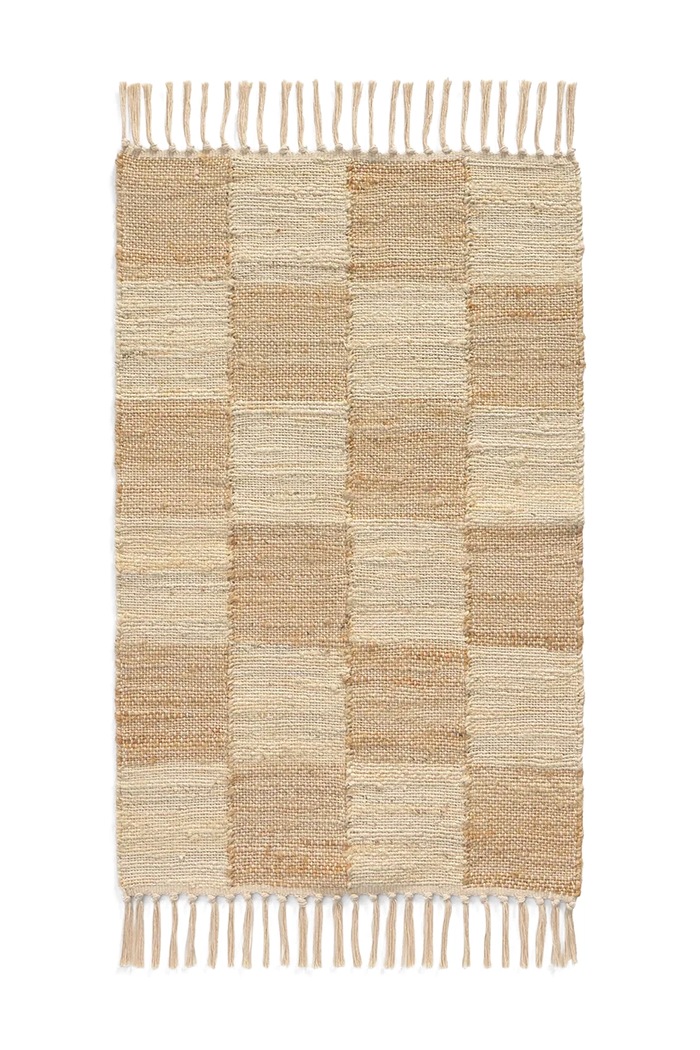 Calma House szőnyeg padlószőnyeg jutából 90 x 150 cm bézs NOUR150NAT