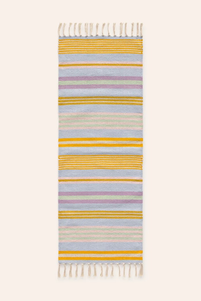 Calma House dywan podłogowy bawełniany 45 x 120 cm multicolor AMANDA120AMUL