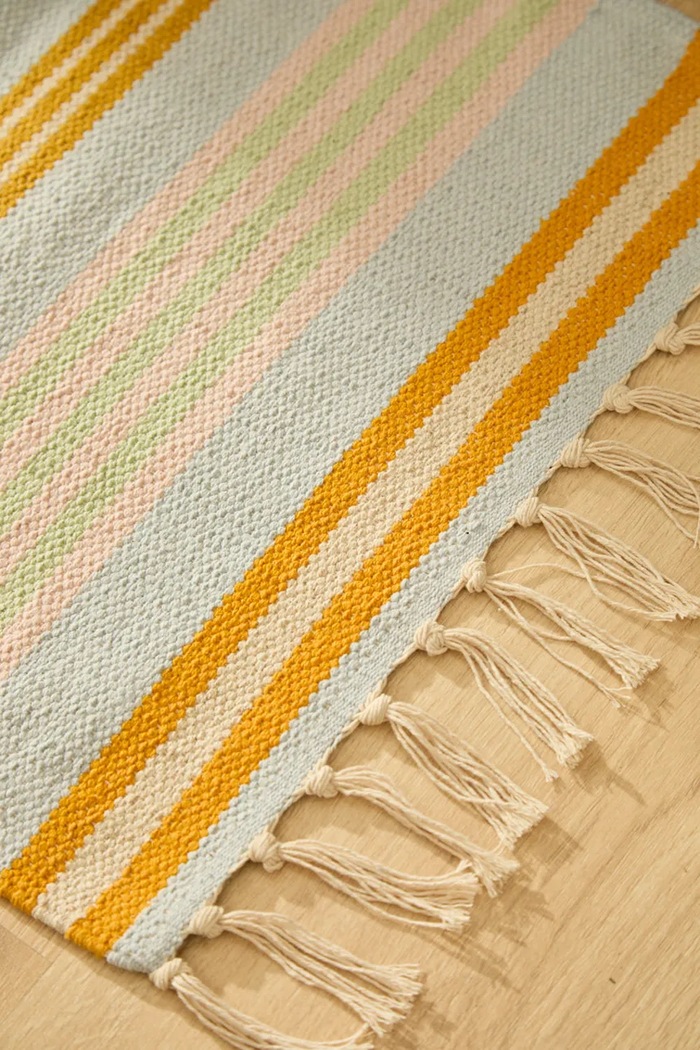 Salon i sypialnia Calma House dywan podłogowy bawełniany 45 x 120 cm AMANDA120AMUL multicolor