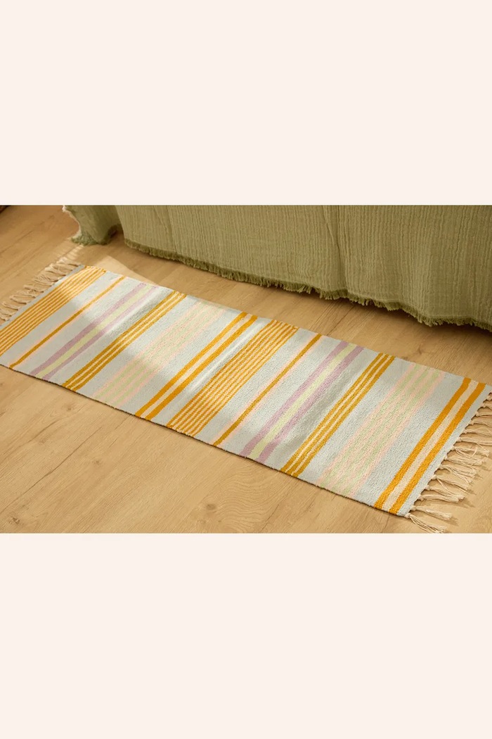 Calma House dywan podłogowy bawełniany 45 x 120 cm multicolor AMANDA120AMUL
