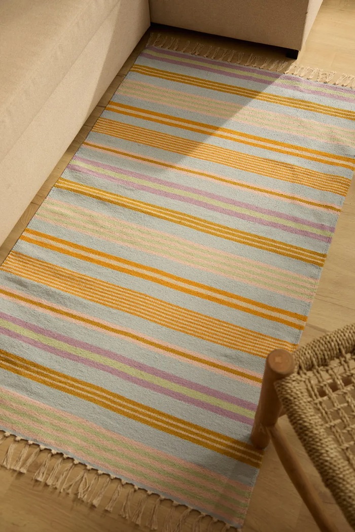 Calma House dywan podłogowy bawełniany 90 x 150 cm multicolor AMANDA150MUL