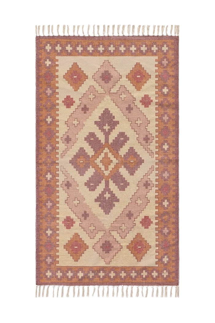 Calma House szőnyeg padlószőnyeg pamut 90 x 150 cm többszínű AISHA150ROS
