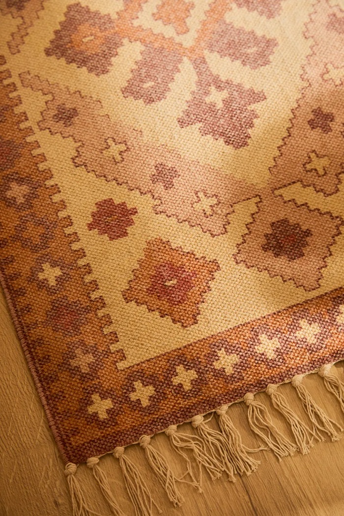 Calma House dywanik podłogowy bawełniany 60 x 90 cm multicolor AISHA90ROS