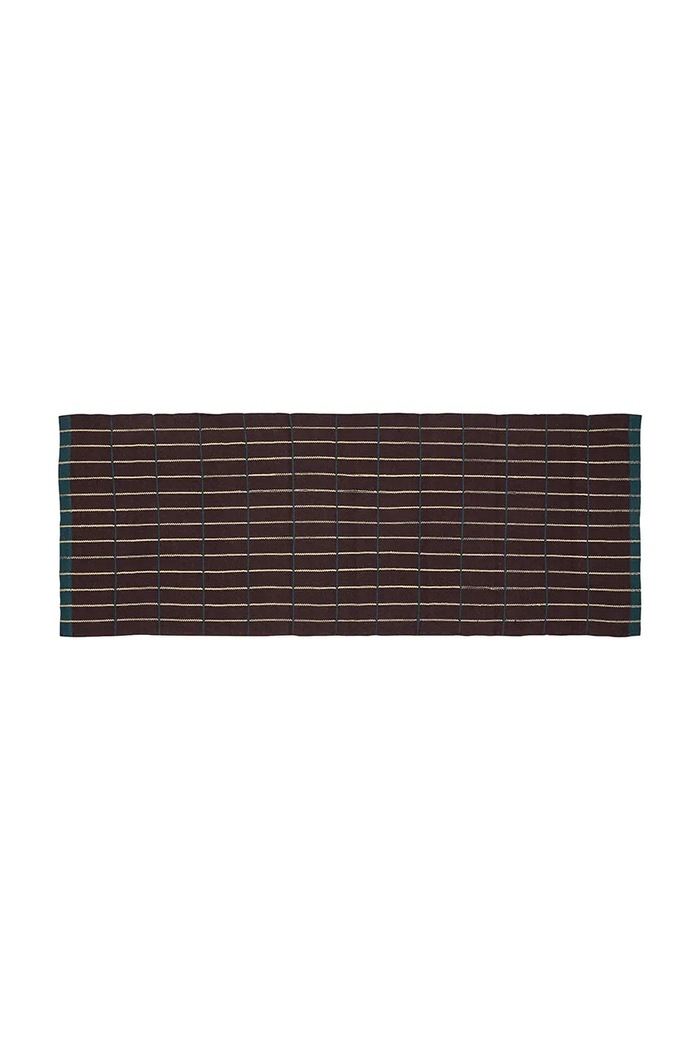 Hübsch dywan bawełniany 80 x 200 cm brązowy 702108