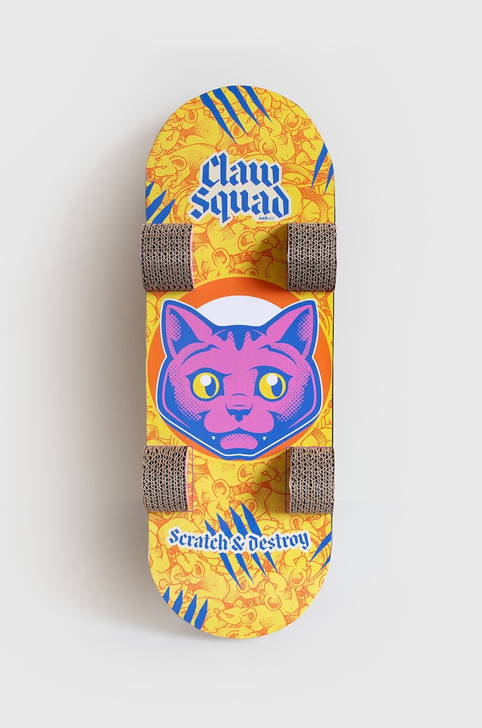 Drevo za mačke Luckies of London Skateboard pisana SK.CATSKATE1
