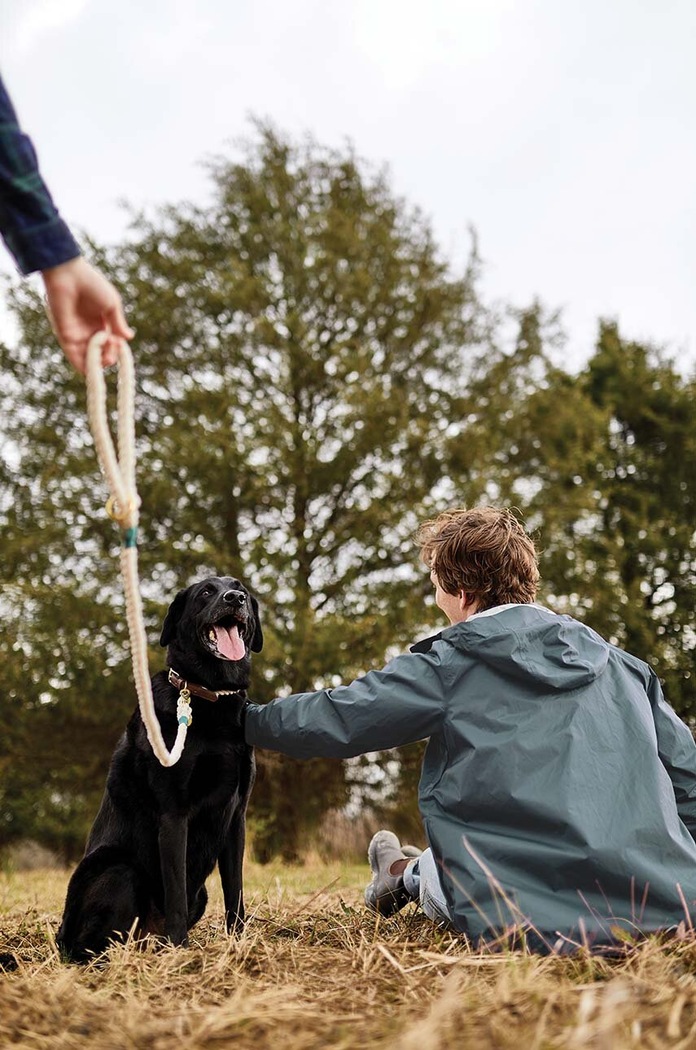 Field + Wander smycz dla psa Rope Leash beżowy FAW011UK