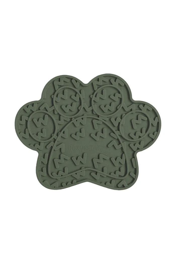Prostirka za lizanje za kućne ljubimce Dexypaws Paw Green Lick Mat šarena DP.006