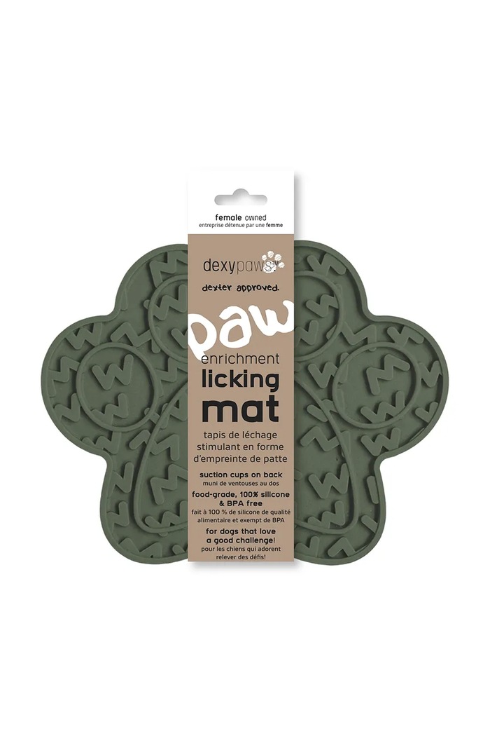 Prostirka za lizanje za kućne ljubimce Dexypaws Paw Green Lick Mat DP.006 šarena AA00