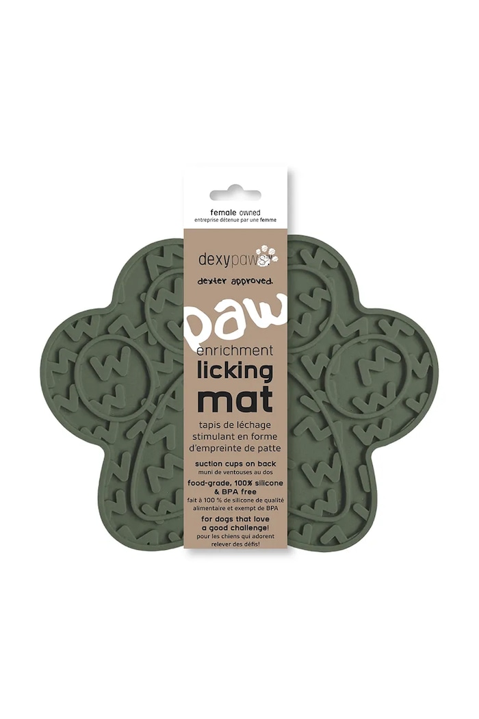 Prostirka za lizanje za kućne ljubimce Dexypaws Paw Green Lick Mat DP.006 šarena AA00