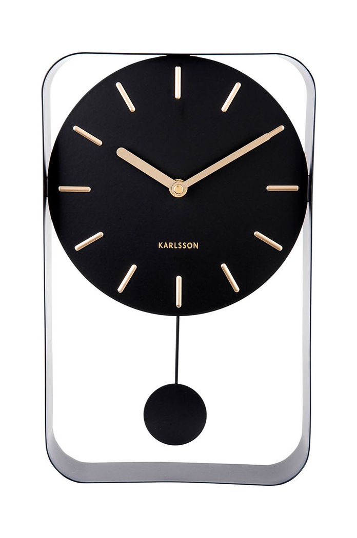 Karlsson Ceas de perete negru KA5796BK