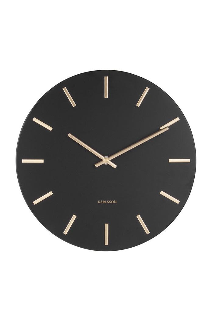 Karlsson ceas de perete negru KA5821BK