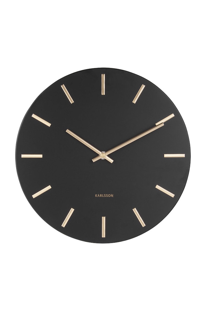 Karlsson ceas de perete negru KA5821BK