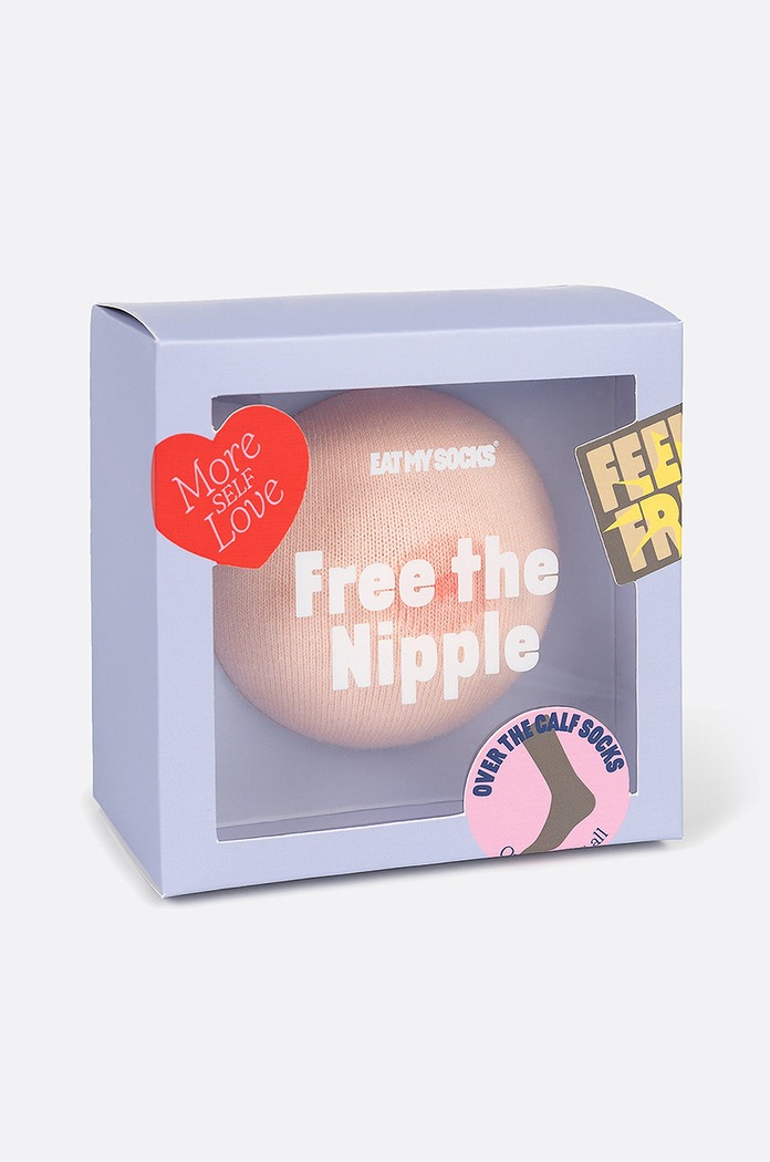 Eat My Socks skarpetki Free the Nipple multicolor EMSNOCFNWH