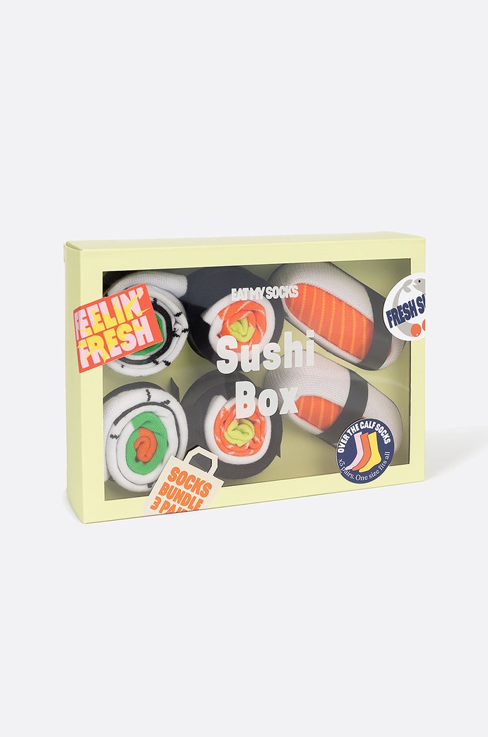 Ponožky Eat My Socks Sushi Box (3-pack) vícebarevná EMSNOCSUX3