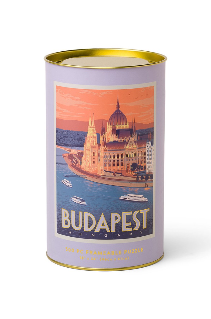 Designworks Ink puzzle v tube Budapest 500 dielov viacfarebná DPZ5.2025ADEU